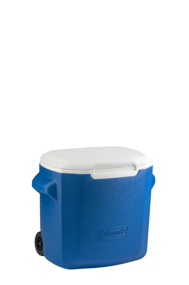 Glacière PERFORMANCE bleue roues 28qt 26l