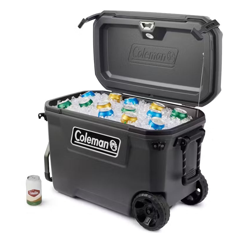 Glacière CONVOY grise avec roulettes 65qt 66l