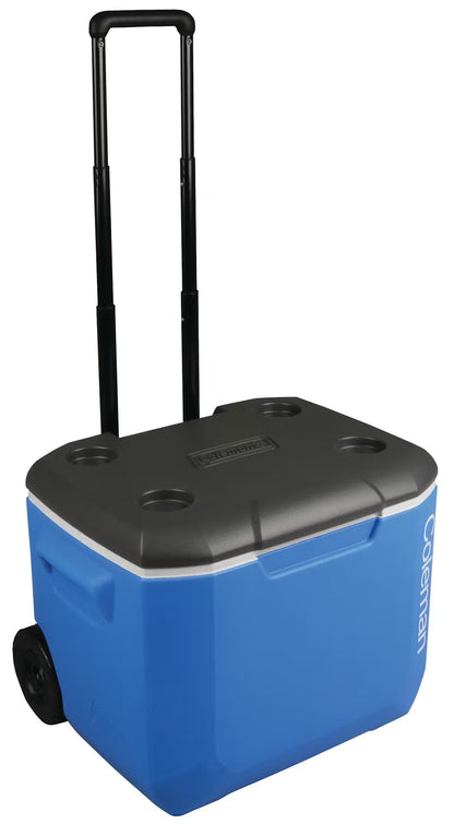 Glacière PERFORMANCE bleue roues 60qt 56l