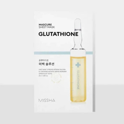 Mascure sheet mask - Whitening Solution (Glutathione)