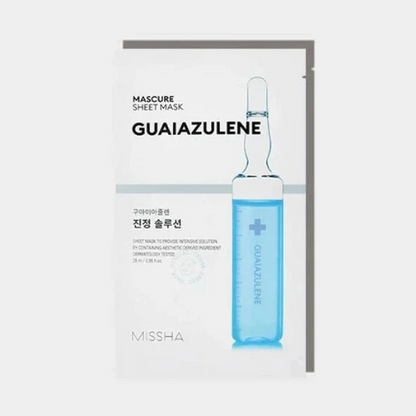 Mascure sheet mask - Calming solution (Guaiazulene)