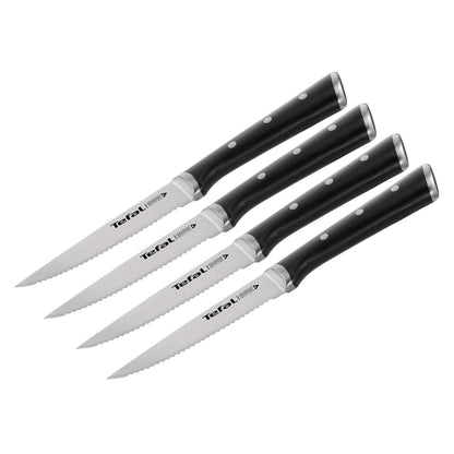 Tefal - ICE FORCE Set de 4 couteaux à steak 11cm