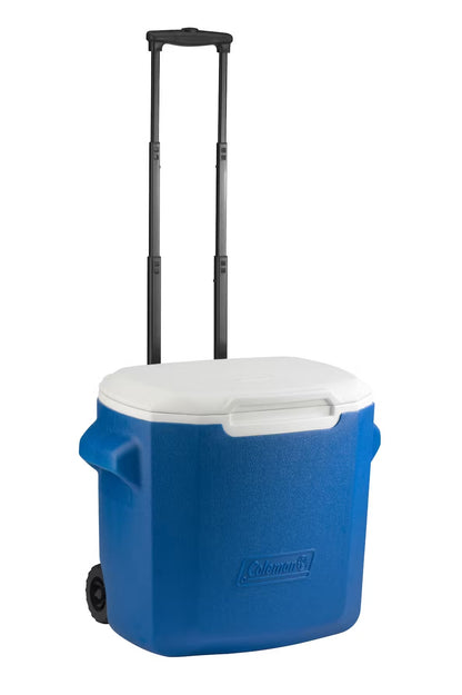 Glacière PERFORMANCE bleue roues 28qt 26l