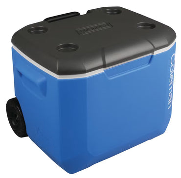 Glacière PERFORMANCE bleue roues 60qt 56l