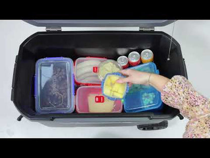 Glacière CONVOY grise avec roulettes 65qt 66l